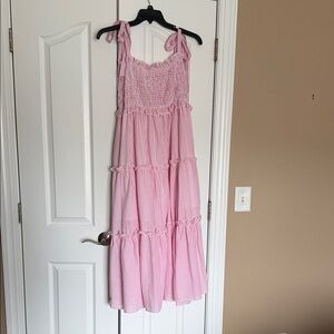 Simply Southern Pink Striped Maxi Dress